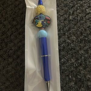 Hand Crafted Blue stitch pen